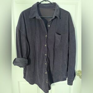 Women's Corduroy Shirt - Navy